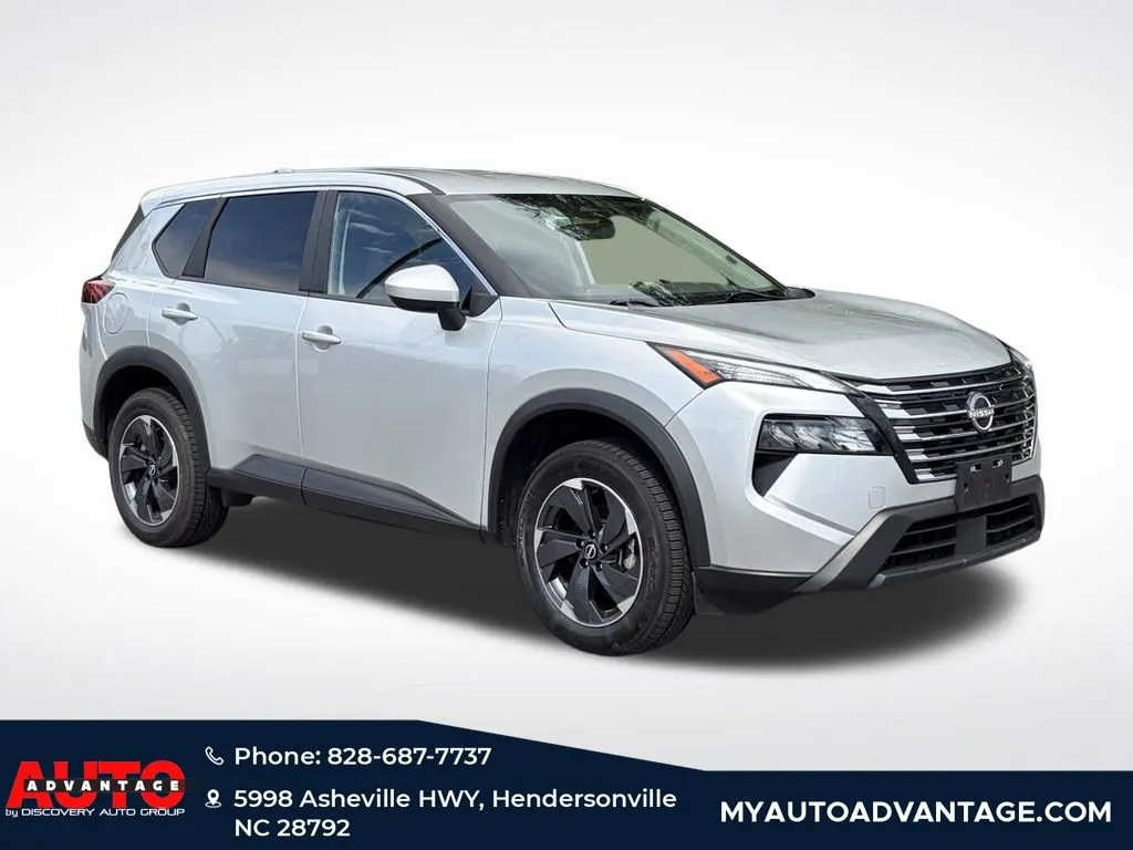 Silver 2024 Nissan Rogue SV for sale in Hendersonville, NC