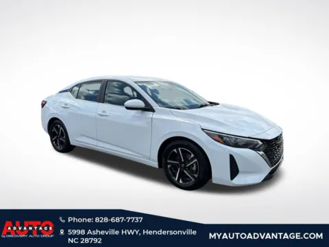 White 2025 Nissan Sentra SV for sale in Hendersonville, NC
