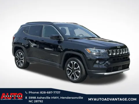 Black 2023 Jeep Compass Limited for sale in Hendersonville, NC