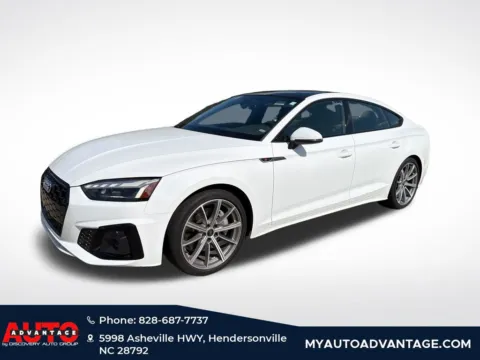 White 2025 Audi A5 Sportback 45 S line Premium quattro ONE OWNER Conv Plus for sale in Hendersonville, NC