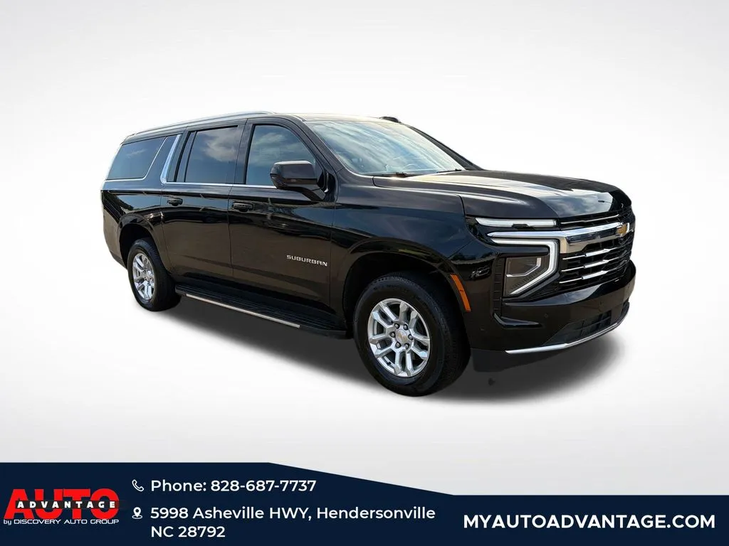 Black 2025 Chevrolet Suburban LT for sale in Hendersonville, NC