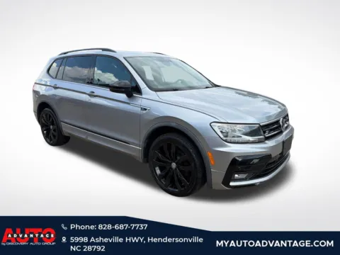 White 2020 Volkswagen Tiguan 2.0T SE R-Line Black Moonroof/Heated Leather for sale in Hendersonville, NC