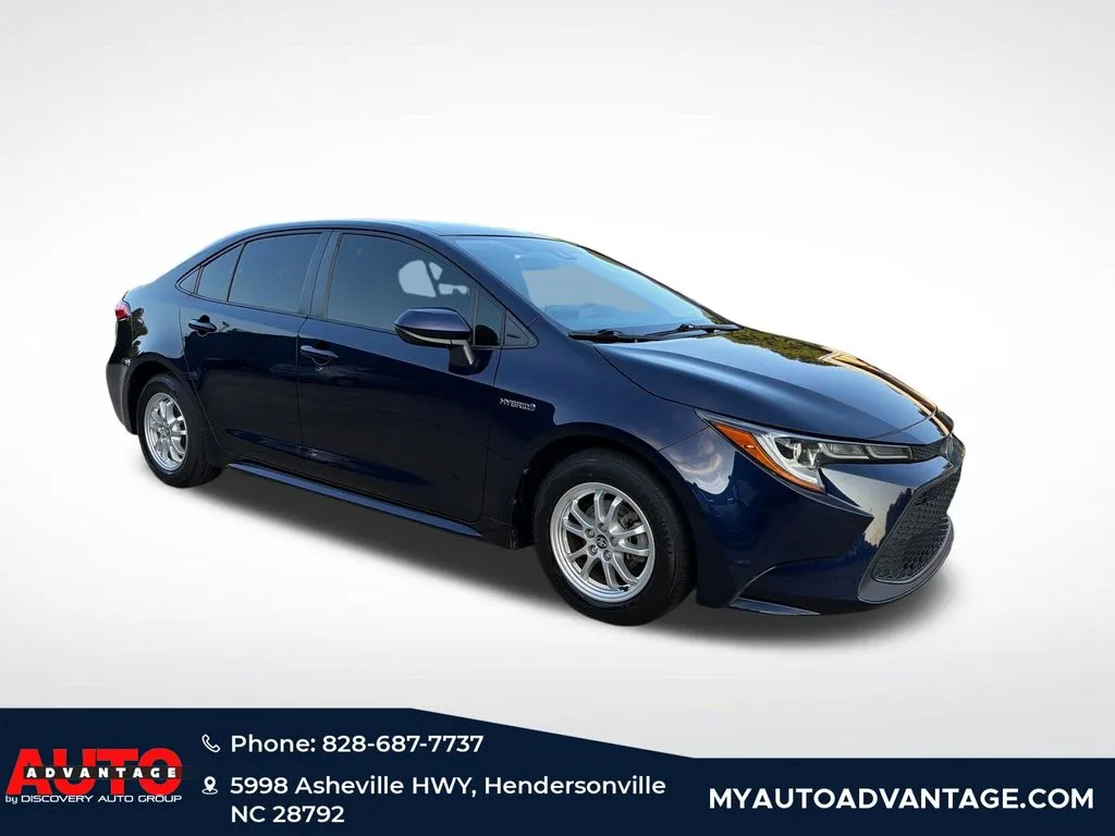 Blue 2020 Toyota Corolla Hybrid LE for sale in Hendersonville, NC