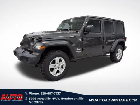 Gray 2019 Jeep Wrangler Unlimited Sport S for sale in Hendersonville, NC