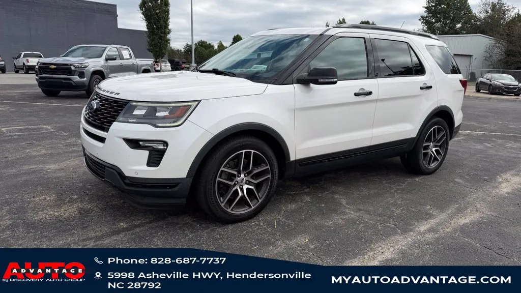 White 2019 Ford Explorer Sport for sale in Hendersonville, NC