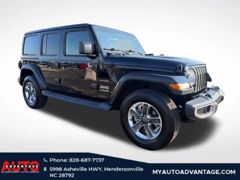 Black 2019 Jeep Wrangler Unlimited Sahara for sale in Hendersonville, NC