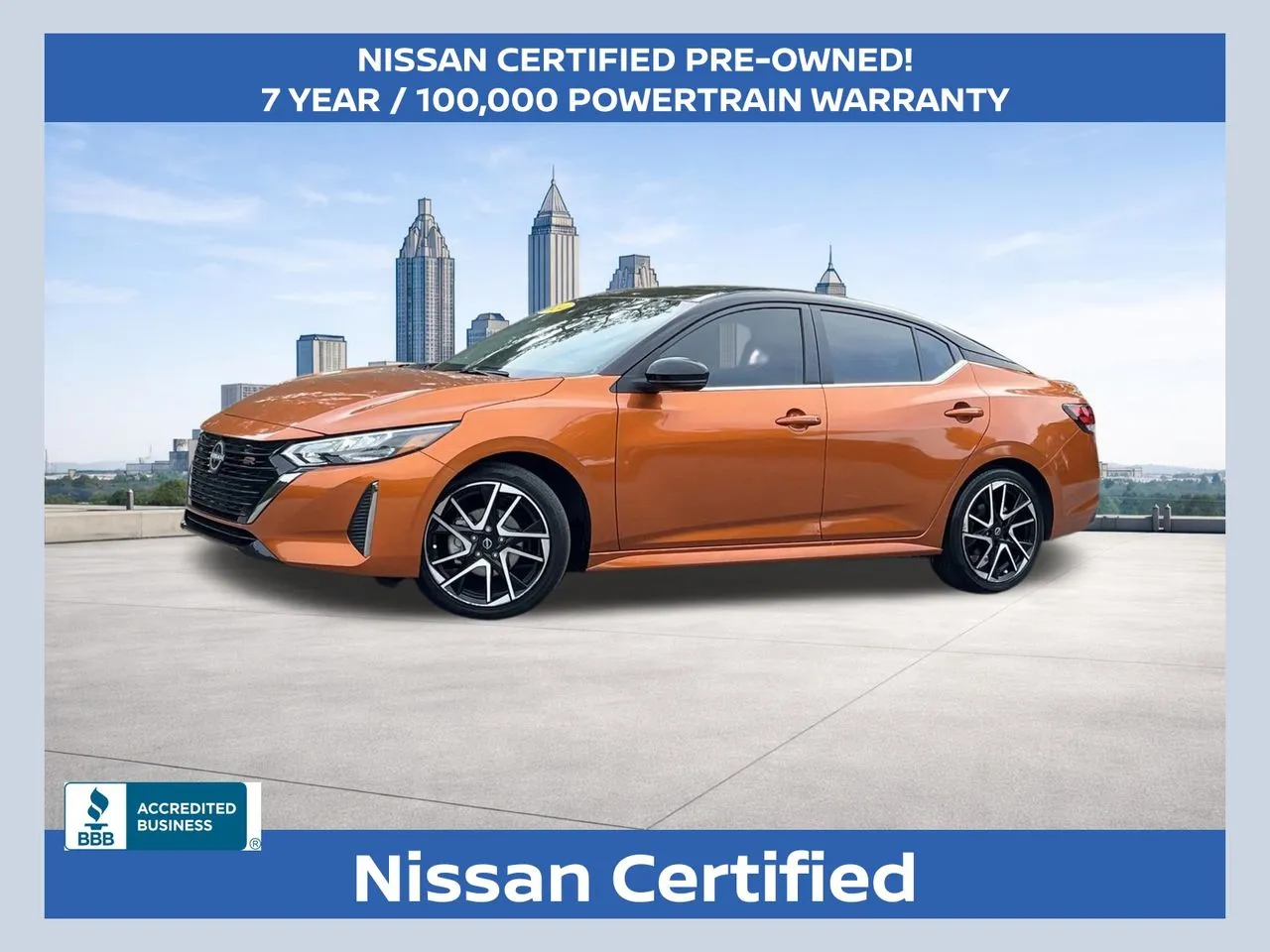 Orange 2024 Nissan Sentra SR for sale in Morrow, GA