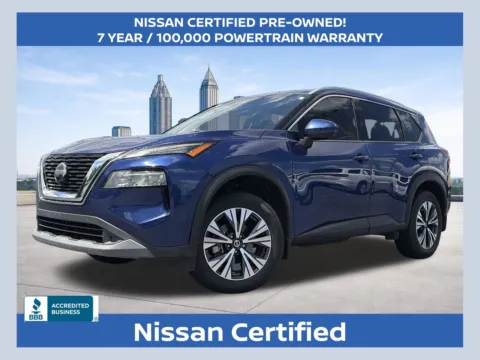 Blue 2021 Nissan Rogue SV for sale in Morrow, GA