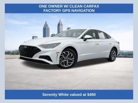White 2023 Hyundai Sonata SEL for sale in Morrow, GA