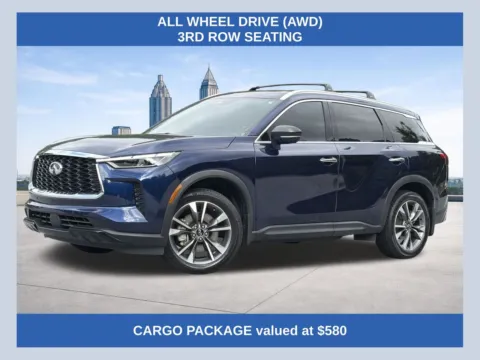 Blue 2023 INFINITI QX60 LUXE for sale in Morrow, GA
