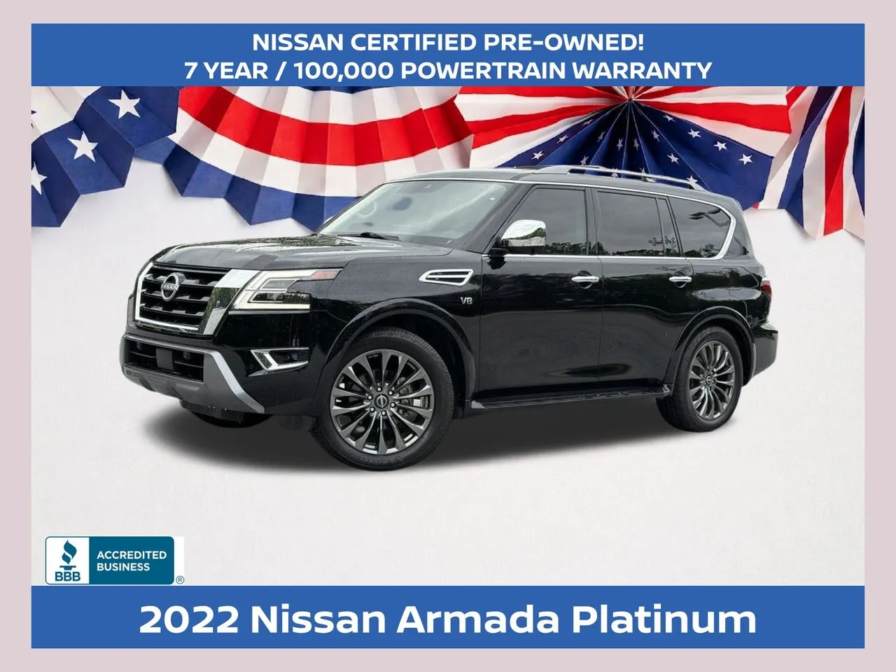Black 2022 Nissan Armada Platinum for sale in Morrow, GA
