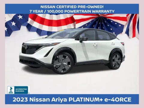 Black 2023 Nissan Ariya PLATINUM+ e-4ORCE for sale in Morrow, GA