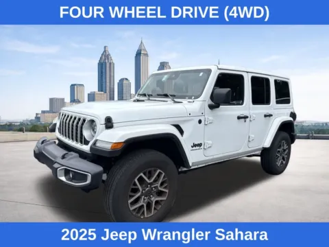 White 2025 Jeep Wrangler Sahara for sale in Morrow, GA