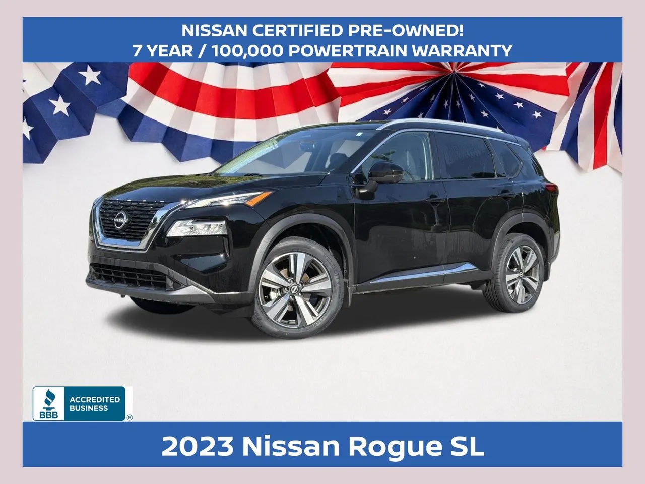 Black 2023 Nissan Rogue SL for sale in Morrow, GA