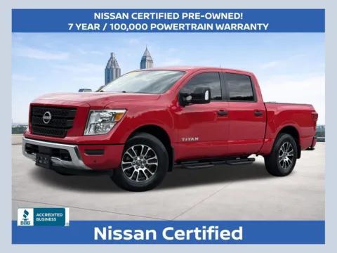 Red 2024 Nissan Titan SV for sale in Morrow, GA