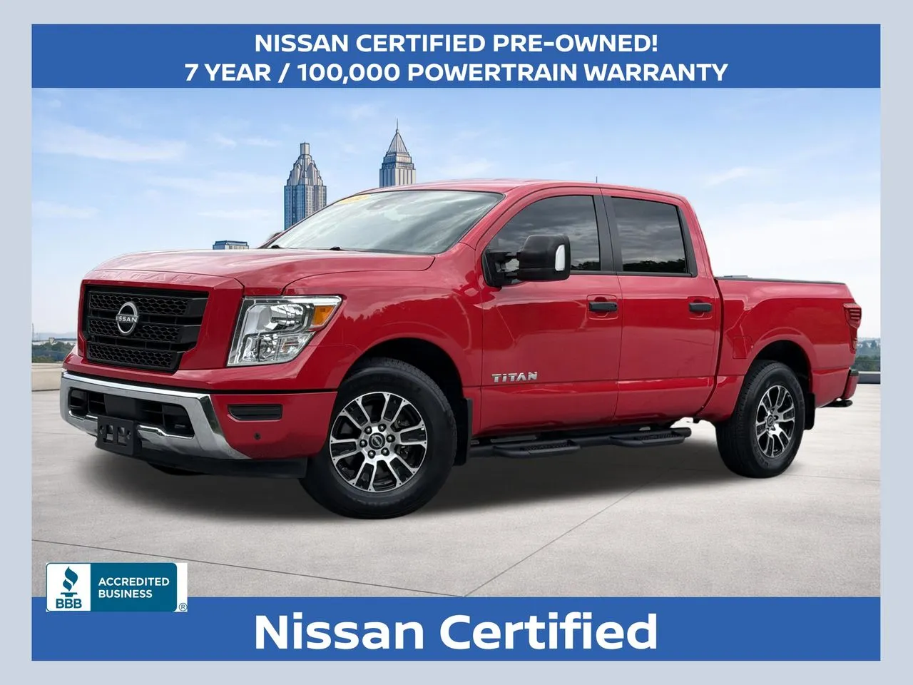 Red 2024 Nissan Titan SV for sale in Morrow, GA
