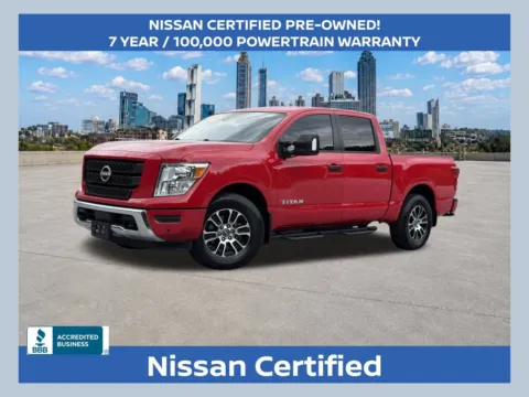 Red 2024 Nissan Titan SV for sale in Morrow, GA