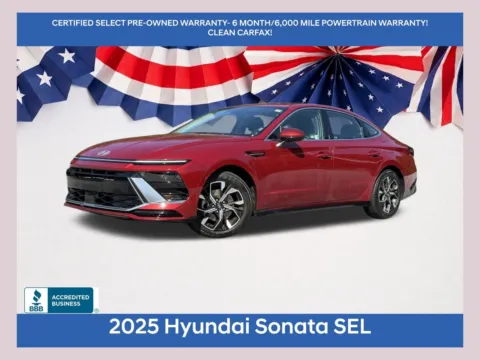 Red 2025 Hyundai Sonata SEL for sale in Morrow, GA