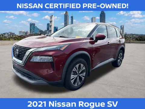 Red 2021 Nissan Rogue SV for sale in Morrow, GA