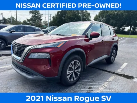 Red 2021 Nissan Rogue SV for sale in Morrow, GA