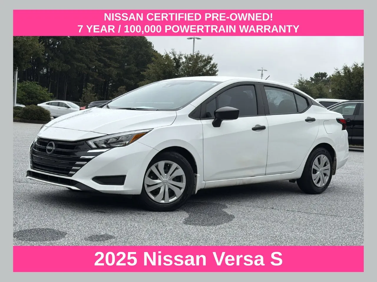 White 2025 Nissan Versa 1.6 S for sale in Morrow, GA