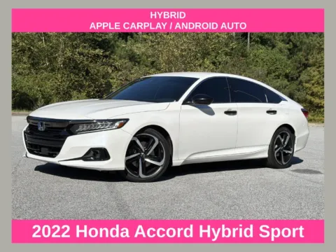 White 2022 Honda Accord Hybrid Sport for sale in Morrow, GA