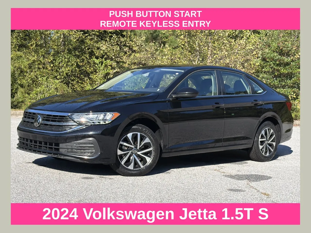 Black 2024 Volkswagen Jetta 1.5T S for sale in Morrow, GA