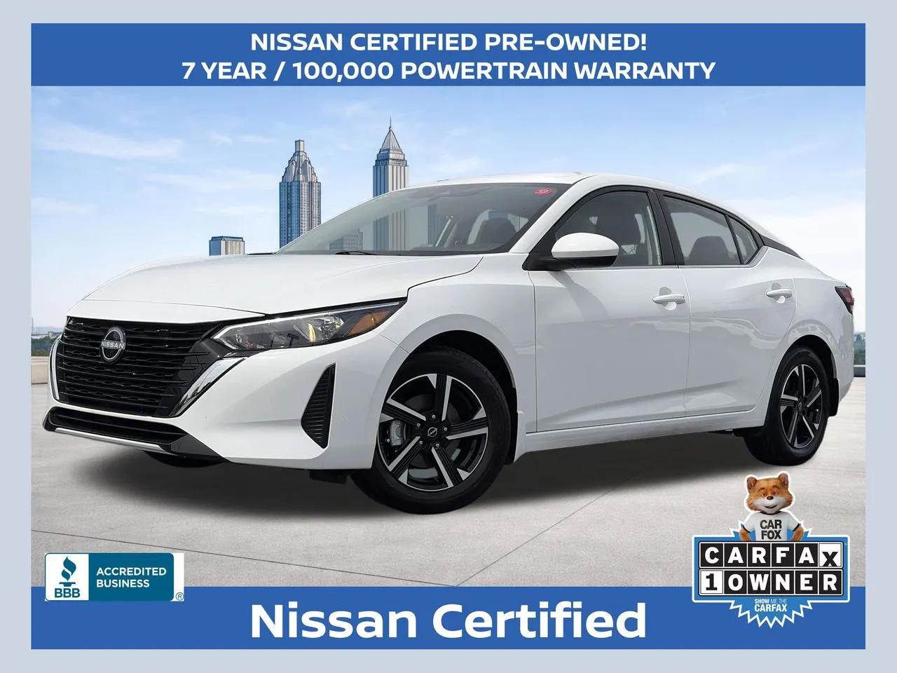 White 2025 Nissan Sentra SV for sale in Lithia Springs, GA