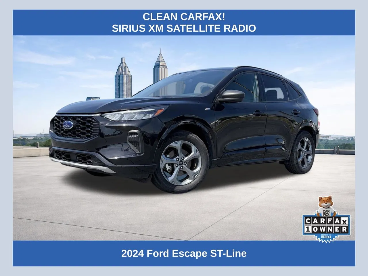 Black 2024 Ford Escape ST-Line for sale in Lithia Springs, GA