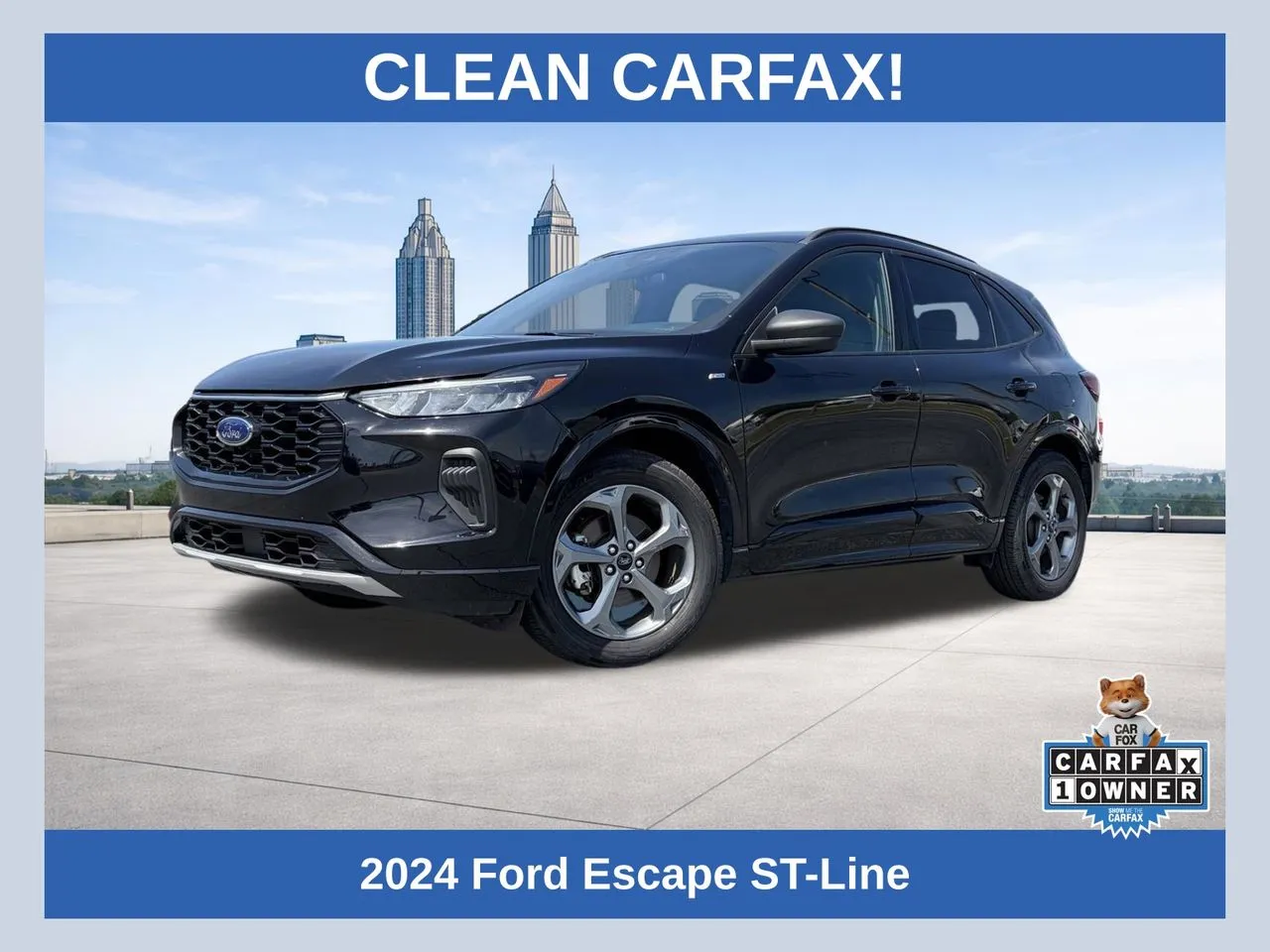 Black 2024 Ford Escape ST-Line for sale in Lithia Springs, GA