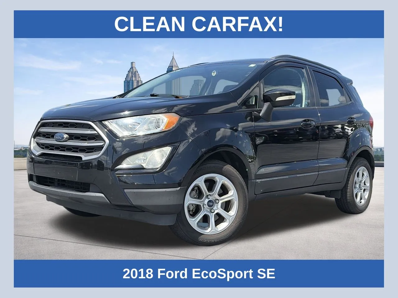 Black 2018 Ford EcoSport SE for sale in Lithia Springs, GA