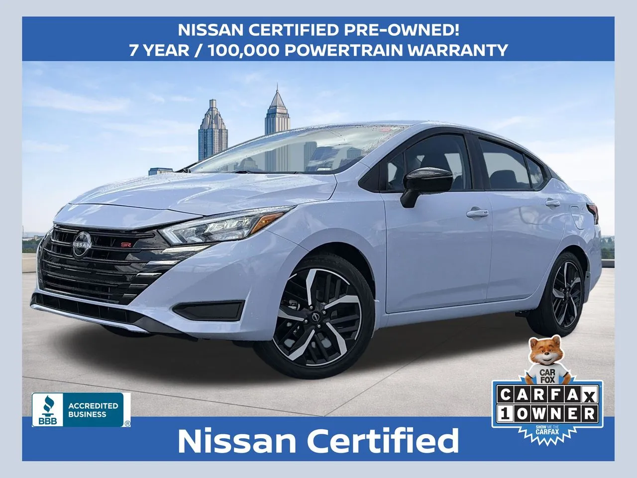 White 2025 Nissan Versa 1.6 SR for sale in Lithia Springs, GA