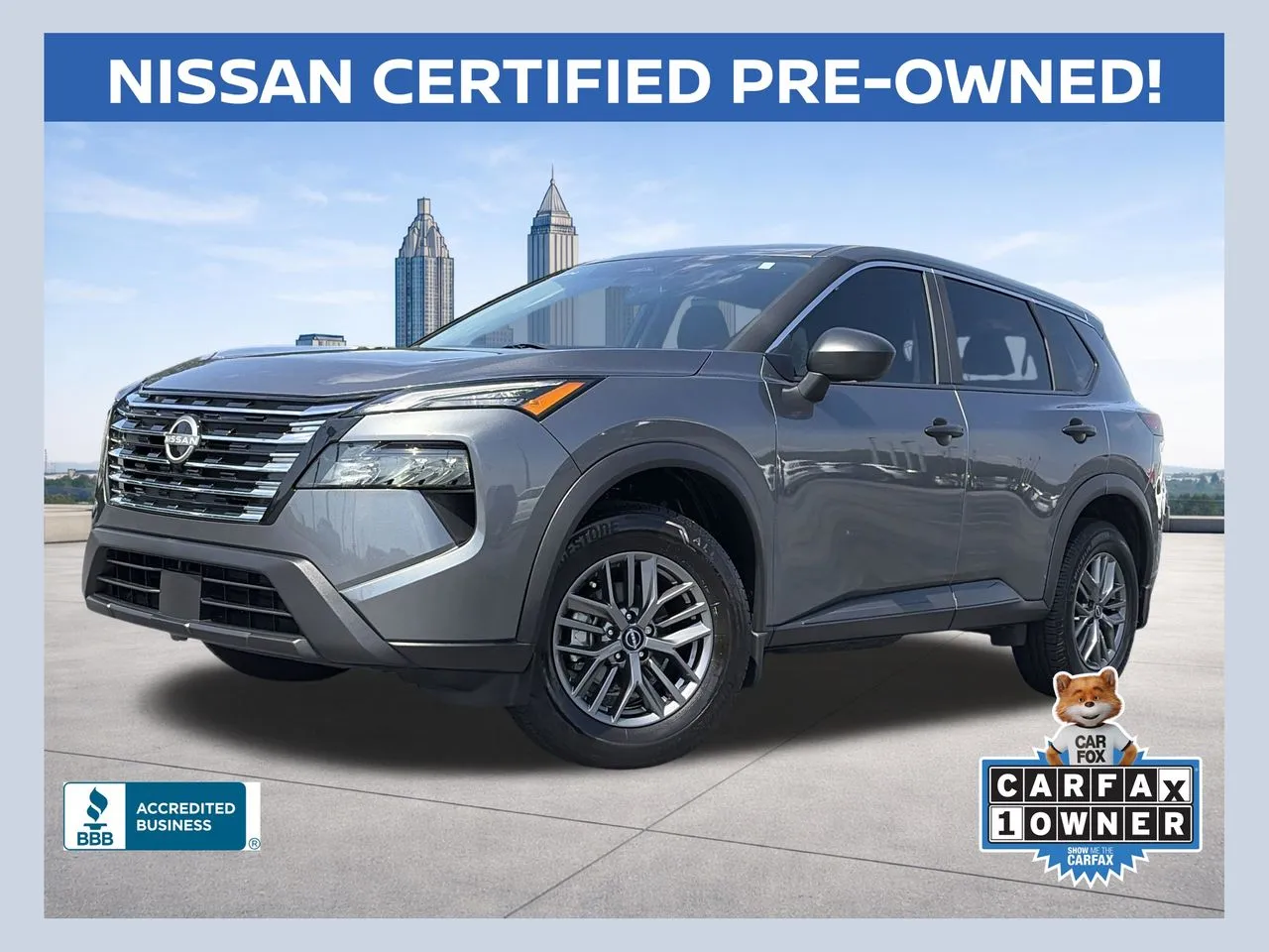 Gray 2024 Nissan Rogue S for sale in Lithia Springs, GA