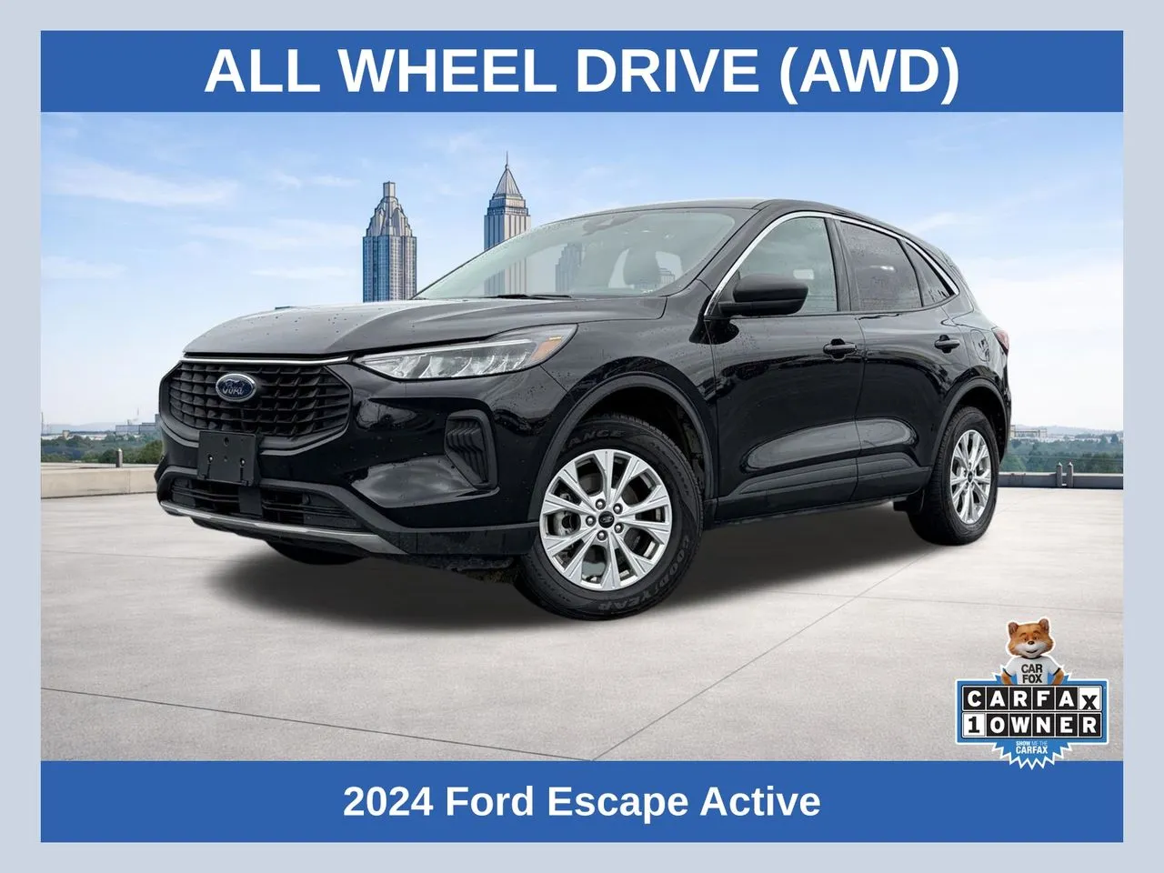 Black 2024 Ford Escape Active for sale in Lithia Springs, GA