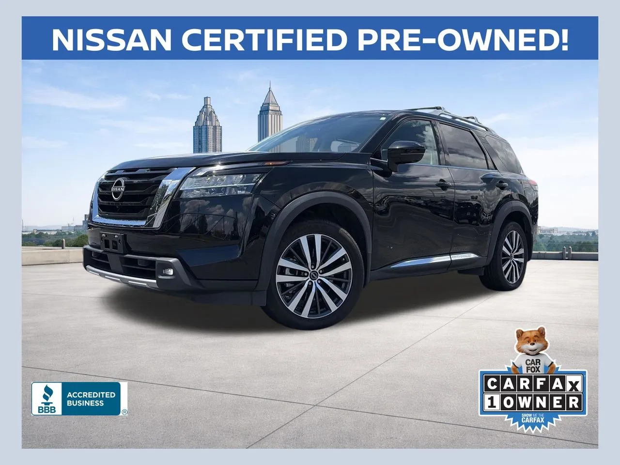 Black 2022 Nissan Pathfinder Platinum for sale in Lithia Springs, GA
