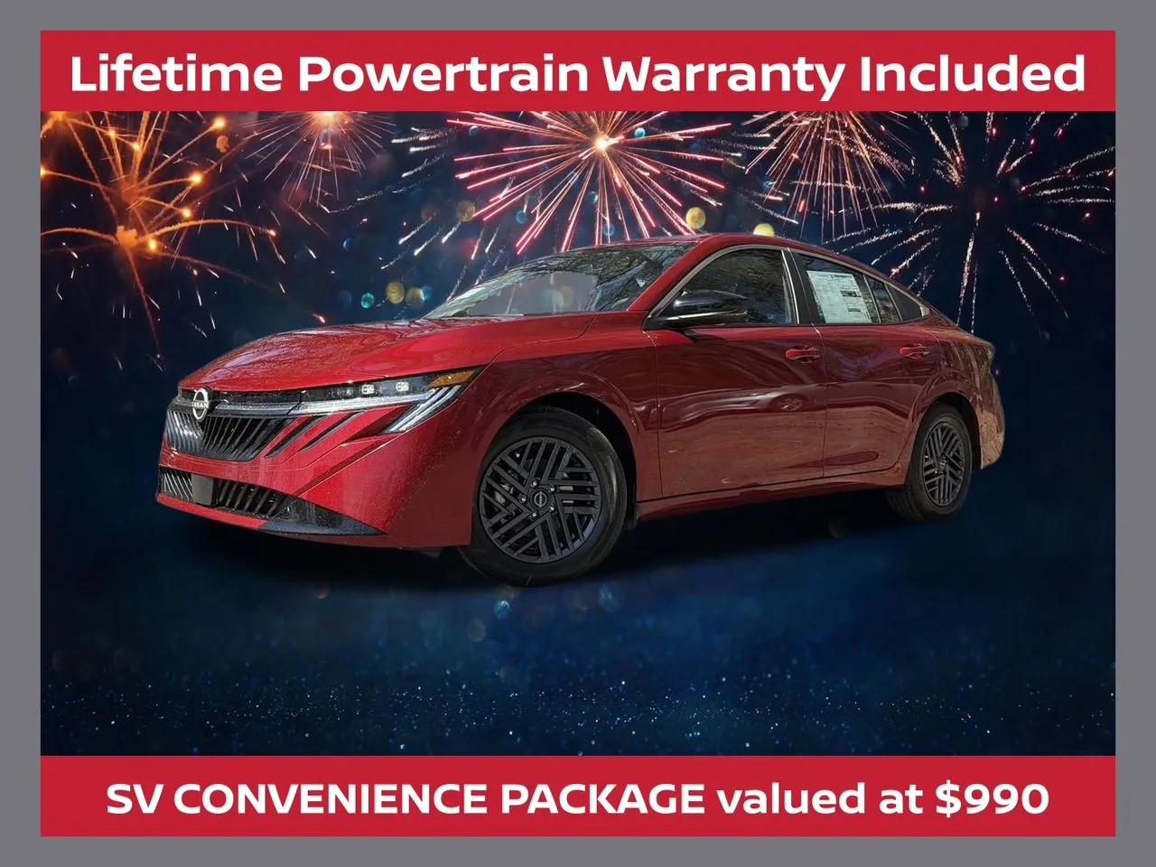 Red 2026 Nissan Sentra SV for sale in Lithia Springs, GA