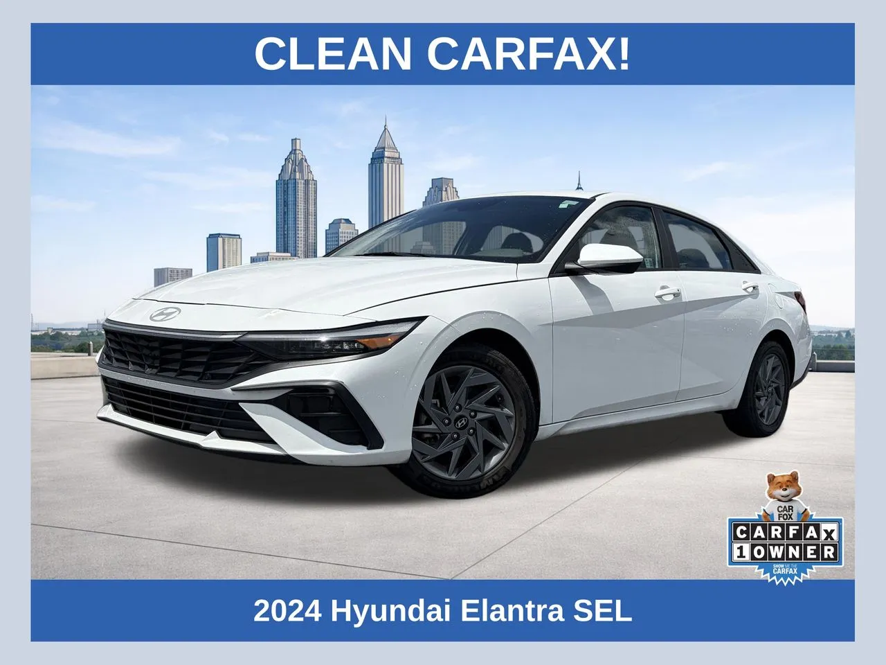 White 2024 Hyundai Elantra SEL for sale in Lithia Springs, GA