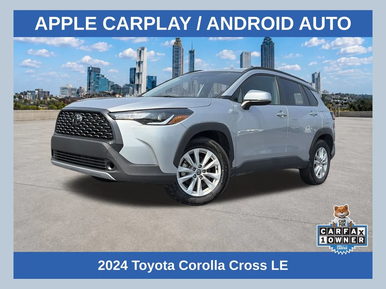 Silver 2024 Toyota Corolla Cross LE for sale in Lithia Springs, GA