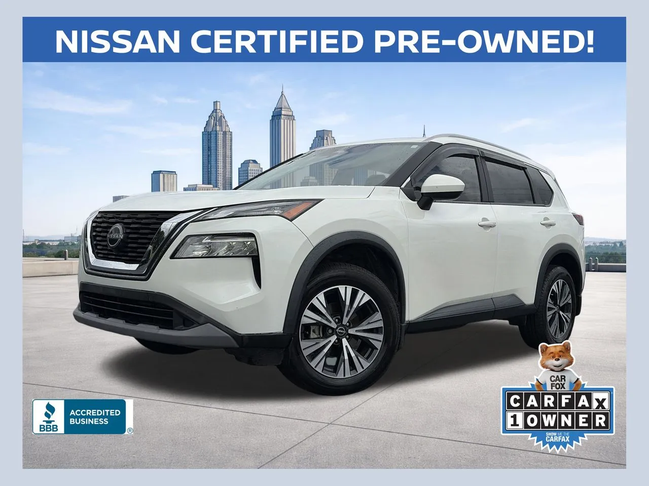 White 2023 Nissan Rogue SV for sale in Lithia Springs, GA