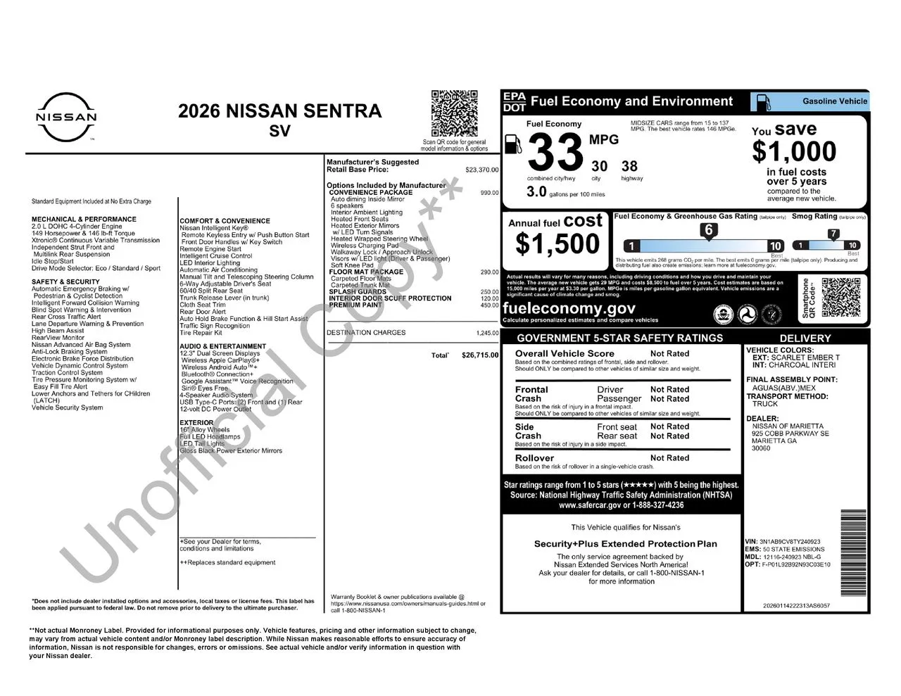 2026 Nissan Sentra SV - Photo 23