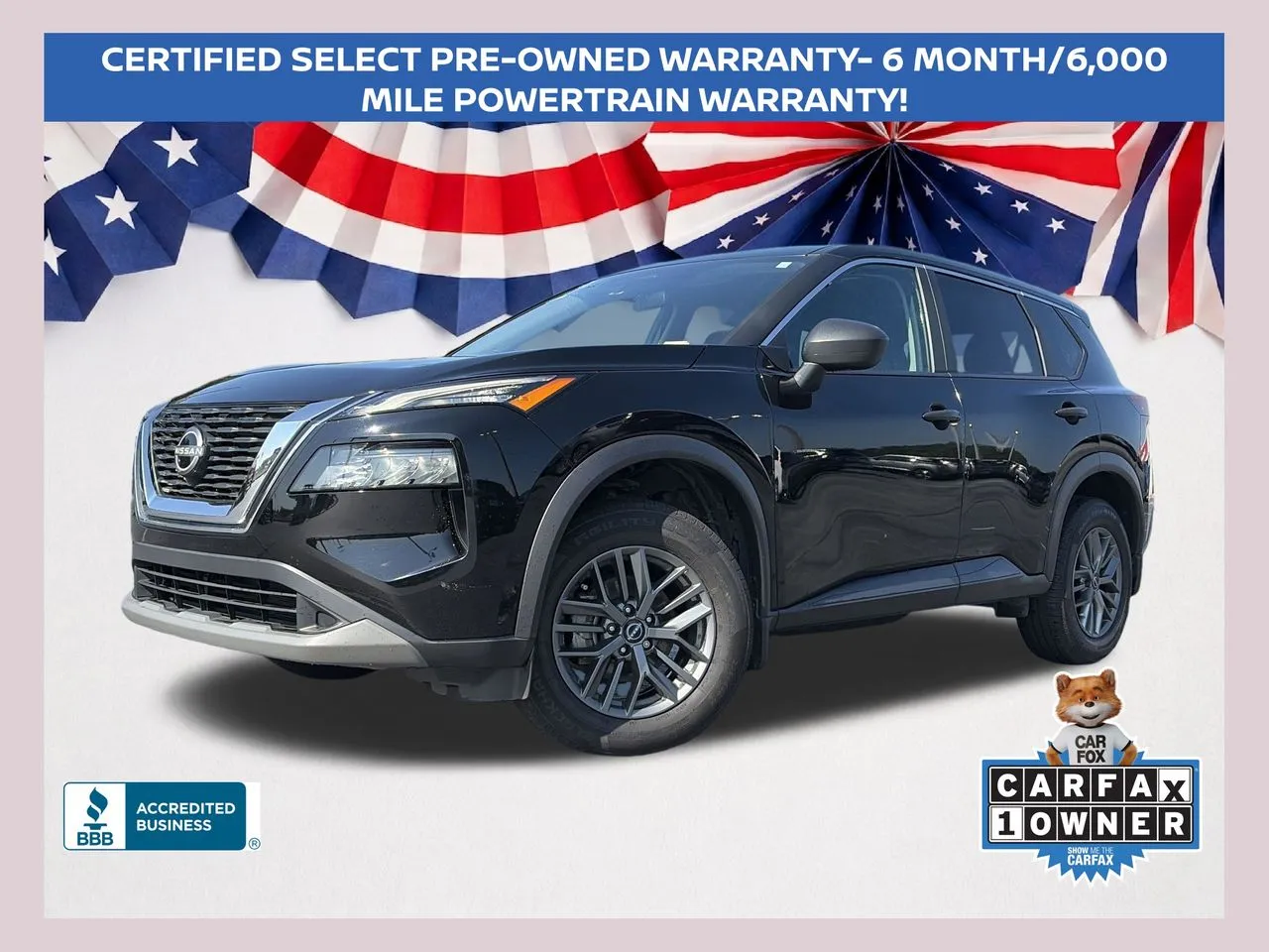 Black 2023 Nissan Rogue S for sale in Lithia Springs, GA