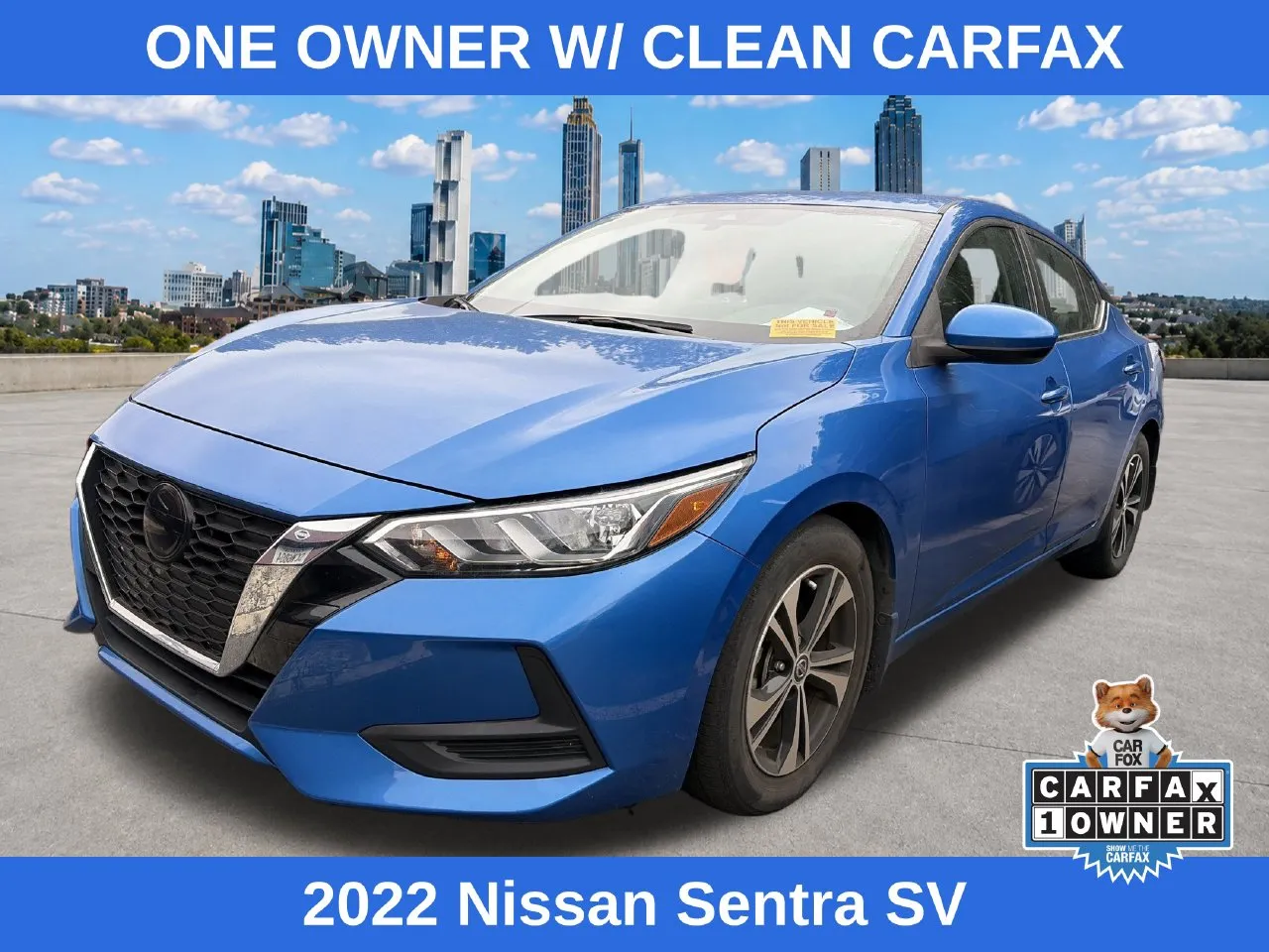 Blue 2022 Nissan Sentra SV for sale in Lithia Springs, GA