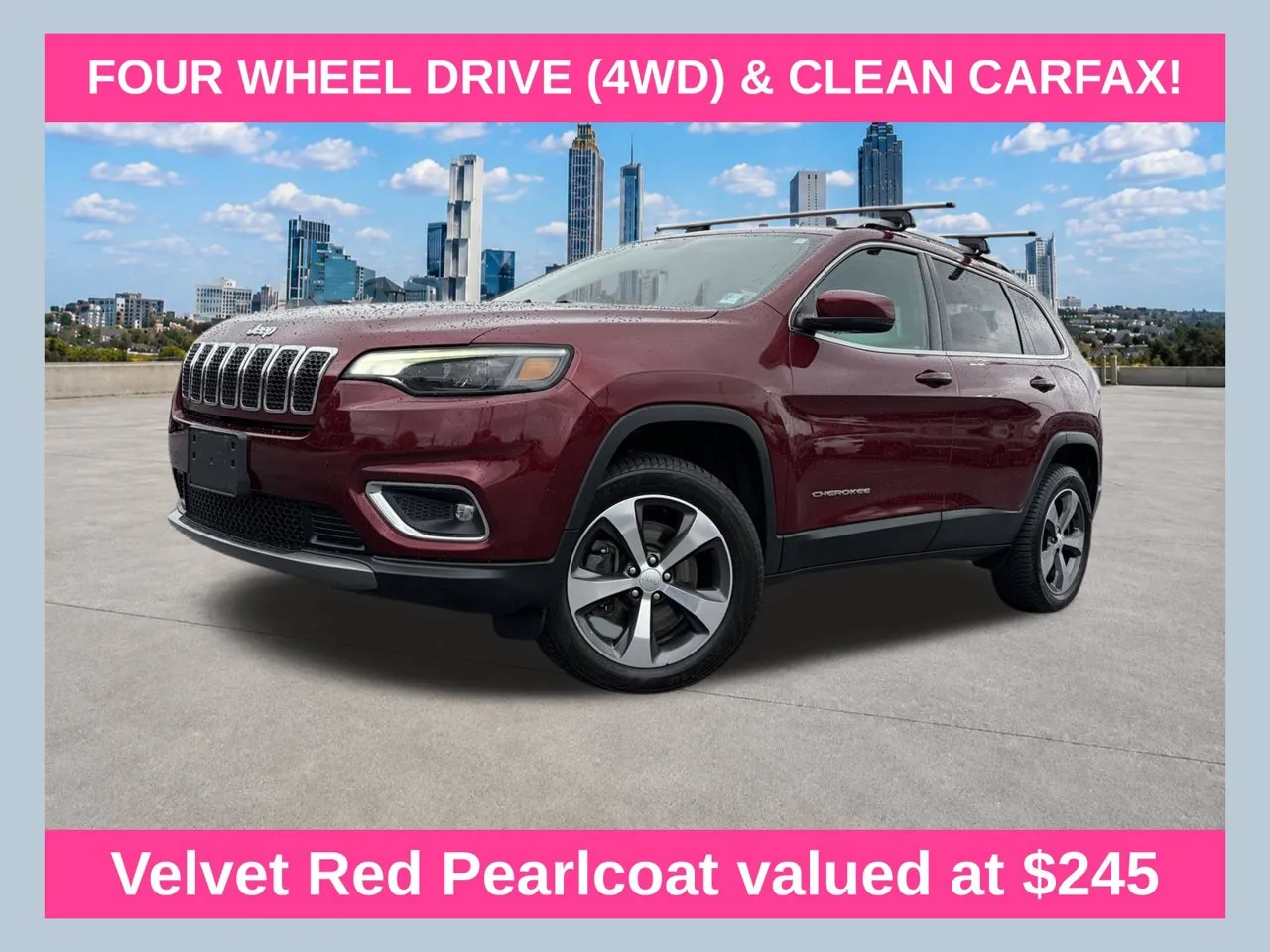 Red 2020 Jeep Cherokee Limited for sale in Lithia Springs, GA