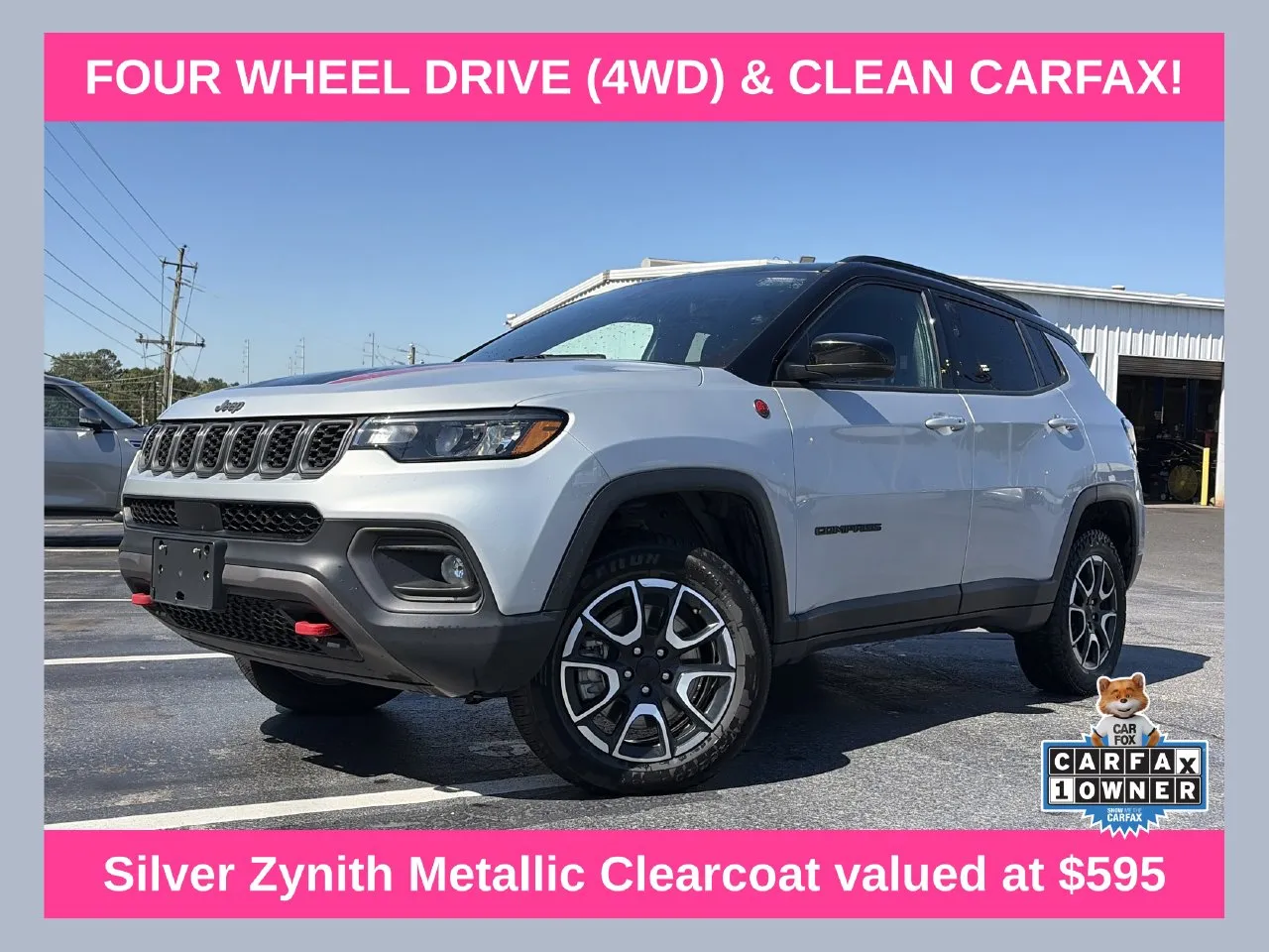 Silver 2024 Jeep Compass Trailhawk for sale in Lithia Springs, GA