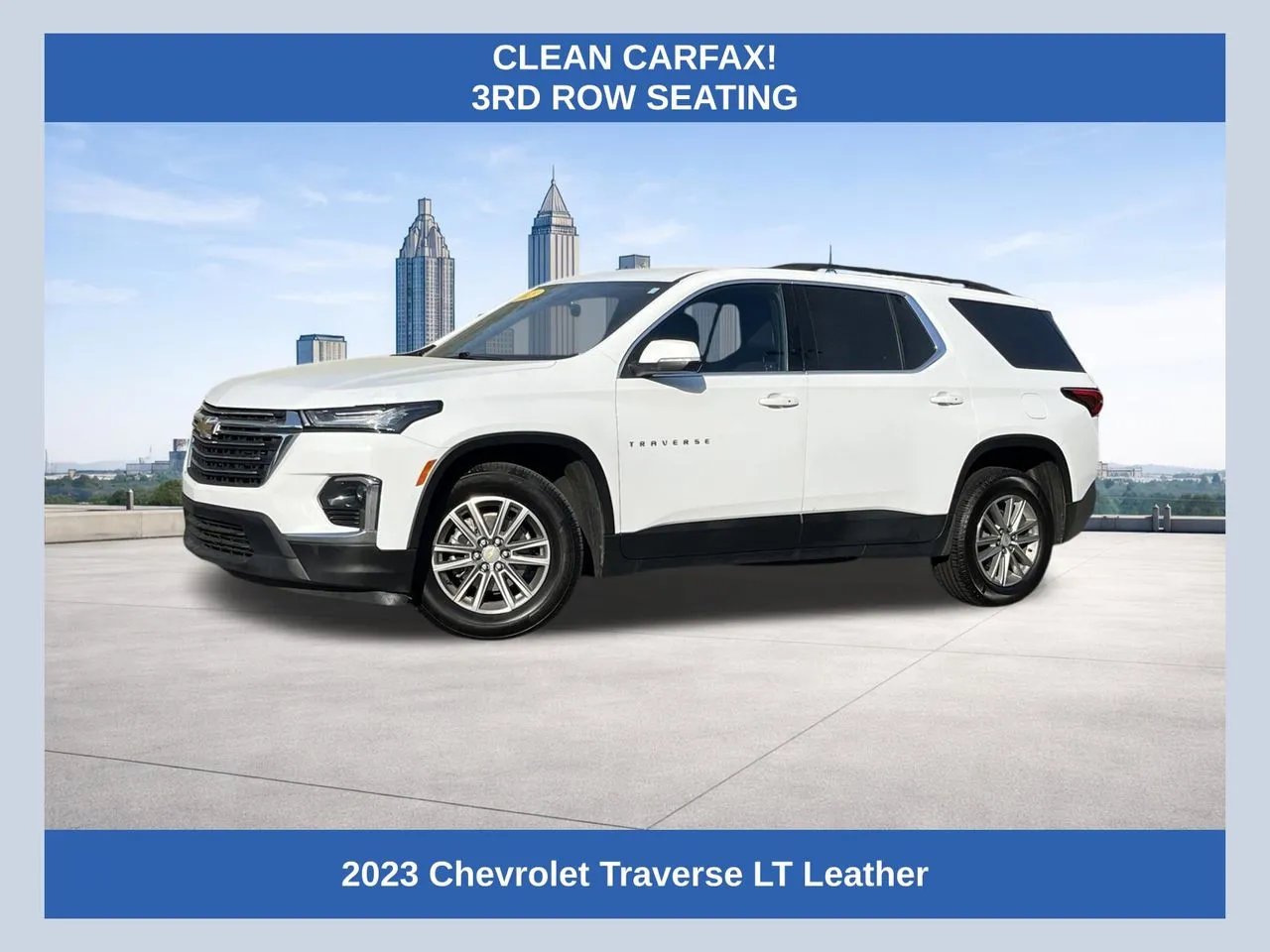 White 2023 Chevrolet Traverse LT Leather for sale in Morrow, GA