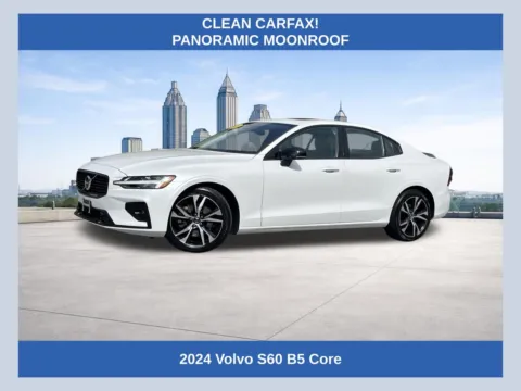 White 2024 Volvo S60 B5 Core Dark Theme for sale in Morrow, GA
