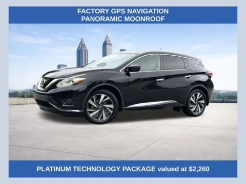 Black 2016 Nissan Murano Platinum for sale in Morrow, GA