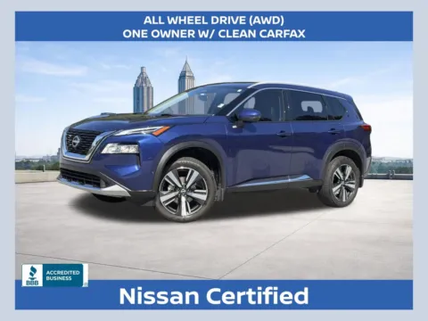 Blue 2023 Nissan Rogue Platinum for sale in Morrow, GA