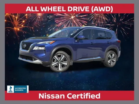 Blue 2023 Nissan Rogue Platinum for sale in Morrow, GA