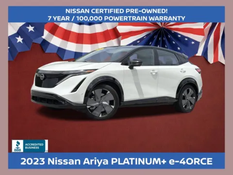 Black 2023 Nissan Ariya PLATINUM+ e-4ORCE for sale in Morrow, GA